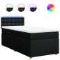 vidaXL Boxspringbett mit Matratze Schwarz 90x190 cm Stoff vidaXL Boxspringbett mit Matratze Schwarz 90x190 cm Stoff