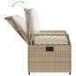 vidaXL 3-tlg. Garten-Essgruppe mit Kissen Beige Poly Rattan vidaXL 3-tlg. Garten-Essgruppe mit Kissen Beige Poly Rattan