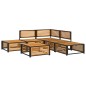vidaXL 6-tlg. Garten-Sofagarnitur mit Kissen Massivholz Akazie vidaXL 6-tlg. Garten-Sofagarnitur mit Kissen Massivholz Akazie