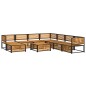 vidaXL 9-tlg. Garten-Sofagarnitur mit Kissen Massivholz Akazie vidaXL 9-tlg. Garten-Sofagarnitur mit Kissen Massivholz Akazie
