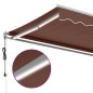 vidaXL Markise Manuell mit LED Braun 500x300 cm vidaXL Markise Manuell mit LED Braun 500x300 cm
