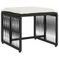 vidaXL 7-tlg. Garten-Essgruppe mit Kissen Schwarz Poly Rattan vidaXL 7-tlg. Garten-Essgruppe mit Kissen Schwarz Poly Rattan