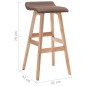 Barhocker Taupe Stoff Barhocker Taupe Stoff