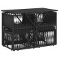 vidaXL 7-tlg. Garten-Essgruppe mit Kissen Schwarz Poly Rattan vidaXL 7-tlg. Garten-Essgruppe mit Kissen Schwarz Poly Rattan