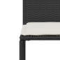 vidaXL 7-tlg. Garten-Essgruppe mit Kissen Schwarz Poly Rattan vidaXL 7-tlg. Garten-Essgruppe mit Kissen Schwarz Poly Rattan