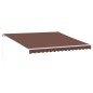 vidaXL Markise Manuell mit LED Braun 400x350 cm vidaXL Markise Manuell mit LED Braun 400x350 cm