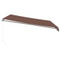 vidaXL Markise Manuell mit LED Braun 400x350 cm vidaXL Markise Manuell mit LED Braun 400x350 cm