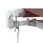 vidaXL Markise Manuell mit LED Braun 400x350 cm vidaXL Markise Manuell mit LED Braun 400x350 cm