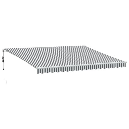 vidaXL Markise Automatisch Anthrazit & Weiß 450x300 cm