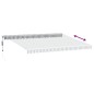 vidaXL Markise Automatisch Anthrazit & Weiß 450x300 cm vidaXL Markise Automatisch Anthrazit & Weiß 450x300 cm
