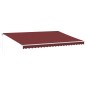 vidaXL Markise Manuell mit LED Weinrot 500x300 cm vidaXL Markise Manuell mit LED Weinrot 500x300 cm