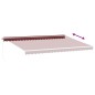 vidaXL Markise Manuell mit LED Weinrot 500x300 cm vidaXL Markise Manuell mit LED Weinrot 500x300 cm