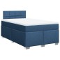 vidaXL Boxspringbett mit Matratze Blau 120x200 cm Stoff vidaXL Boxspringbett mit Matratze Blau 120x200 cm Stoff