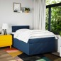 vidaXL Boxspringbett mit Matratze Blau 120x200 cm Stoff vidaXL Boxspringbett mit Matratze Blau 120x200 cm Stoff