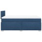 vidaXL Boxspringbett mit Matratze Blau 120x200 cm Stoff vidaXL Boxspringbett mit Matratze Blau 120x200 cm Stoff