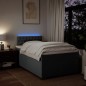 vidaXL Boxspringbett mit Matratze Dunkelgrau 120x200 cm Stoff vidaXL Boxspringbett mit Matratze Dunkelgrau 120x200 cm Stoff