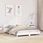 vidaXL Massivholzbett ohne Matratze Weiß 160x200 Kiefernholz vidaXL Massivholzbett ohne Matratze Weiß 160x200 Kiefernholz