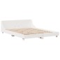 vidaXL Massivholzbett ohne Matratze Weiß 160x200 Kiefernholz vidaXL Massivholzbett ohne Matratze Weiß 160x200 Kiefernholz