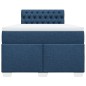 vidaXL Boxspringbett mit Matratze Blau 120x200 cm Stoff vidaXL Boxspringbett mit Matratze Blau 120x200 cm Stoff
