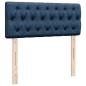 vidaXL Boxspringbett mit Matratze Blau 120x200 cm Stoff vidaXL Boxspringbett mit Matratze Blau 120x200 cm Stoff