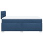 vidaXL Boxspringbett mit Matratze Blau 120x200 cm Stoff vidaXL Boxspringbett mit Matratze Blau 120x200 cm Stoff