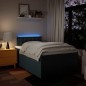 vidaXL Boxspringbett mit Matratze Blau 120x200 cm Stoff vidaXL Boxspringbett mit Matratze Blau 120x200 cm Stoff