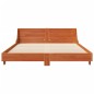 vidaXL Massivholzbett ohne Matratze Wachsbraun 140x190 cm Kiefernholz vidaXL Massivholzbett ohne Matratze Wachsbraun 140x190 cm Kiefernholz