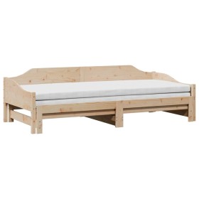 vidaXL Tagesbett Ausziehbar 90x190 cm Massivholz Kiefer