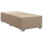 vidaXL Boxspringbett mit Matratze Cappuccino-Braun 90x200cm Kunstleder vidaXL Boxspringbett mit Matratze Cappuccino-Braun 90x200cm Kunstleder