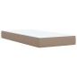 vidaXL Boxspringbett mit Matratze Cappuccino-Braun 90x200cm Kunstleder vidaXL Boxspringbett mit Matratze Cappuccino-Braun 90x200cm Kunstleder
