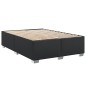vidaXL Boxspringbett mit Matratze Schwarz 140x200 cm Kunstleder vidaXL Boxspringbett mit Matratze Schwarz 140x200 cm Kunstleder