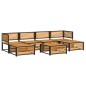 vidaXL 7-tlg. Garten-Sofagarnitur mit Kissen Massivholz Akazie vidaXL 7-tlg. Garten-Sofagarnitur mit Kissen Massivholz Akazie