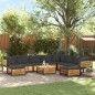 vidaXL 11-tlg. Garten-Sofagarnitur mit Kissen Massivholz Akazie vidaXL 11-tlg. Garten-Sofagarnitur mit Kissen Massivholz Akazie