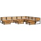 vidaXL 11-tlg. Garten-Sofagarnitur mit Kissen Massivholz Akazie vidaXL 11-tlg. Garten-Sofagarnitur mit Kissen Massivholz Akazie