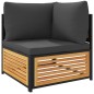 vidaXL 11-tlg. Garten-Sofagarnitur mit Kissen Massivholz Akazie vidaXL 11-tlg. Garten-Sofagarnitur mit Kissen Massivholz Akazie