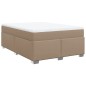 vidaXL Boxspringbett Matratze Cappuccino-Braun 140x200cm Kunstleder vidaXL Boxspringbett Matratze Cappuccino-Braun 140x200cm Kunstleder