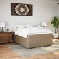 vidaXL Boxspringbett Matratze Cappuccino-Braun 140x200cm Kunstleder vidaXL Boxspringbett Matratze Cappuccino-Braun 140x200cm Kunstleder