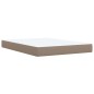 vidaXL Boxspringbett Matratze Cappuccino-Braun 140x200cm Kunstleder vidaXL Boxspringbett Matratze Cappuccino-Braun 140x200cm Kunstleder