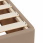 vidaXL Boxspringbett Matratze Cappuccino-Braun 140x200cm Kunstleder vidaXL Boxspringbett Matratze Cappuccino-Braun 140x200cm Kunstleder