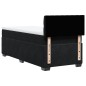 vidaXL Boxspringbett mit Matratze Schwarz 80x200 cm Samt vidaXL Boxspringbett mit Matratze Schwarz 80x200 cm Samt