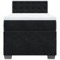 vidaXL Boxspringbett mit Matratze Schwarz 100x200 cm Samt vidaXL Boxspringbett mit Matratze Schwarz 100x200 cm Samt