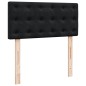 vidaXL Boxspringbett mit Matratze Schwarz 100x200 cm Samt vidaXL Boxspringbett mit Matratze Schwarz 100x200 cm Samt