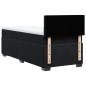 vidaXL Boxspringbett mit Matratze Schwarz 100x200 cm Samt vidaXL Boxspringbett mit Matratze Schwarz 100x200 cm Samt