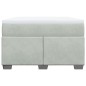 vidaXL Boxspringbett mit Matratze Hellgrau 120x200 cm Samt vidaXL Boxspringbett mit Matratze Hellgrau 120x200 cm Samt