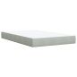 vidaXL Boxspringbett mit Matratze Hellgrau 120x200 cm Samt vidaXL Boxspringbett mit Matratze Hellgrau 120x200 cm Samt