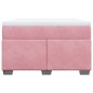 vidaXL Boxspringbett mit Matratze Rosa 120x200 cm Samt vidaXL Boxspringbett mit Matratze Rosa 120x200 cm Samt