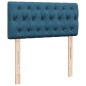 vidaXL Boxspringbett mit Matratze Dunkelblau 90x200 cm Samt vidaXL Boxspringbett mit Matratze Dunkelblau 90x200 cm Samt