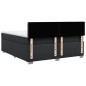 vidaXL Boxspringbett mit Matratze Schwarz 180x200 cm Kunstleder vidaXL Boxspringbett mit Matratze Schwarz 180x200 cm Kunstleder