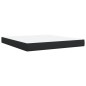 vidaXL Boxspringbett mit Matratze Schwarz 180x200 cm Kunstleder vidaXL Boxspringbett mit Matratze Schwarz 180x200 cm Kunstleder