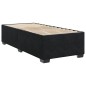 vidaXL Boxspringbett mit Matratze Schwarz 80x200 cm Samt vidaXL Boxspringbett mit Matratze Schwarz 80x200 cm Samt
